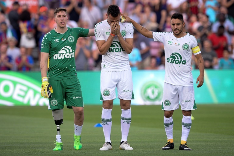 Alan Ruschel y su emotivo gol en el amistoso AS Roma-Chapecoense Alan Ruschel y su emotivo gol en el amistoso AS Roma-Chapecoense
