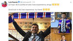 Suárez felicitó a Gerrard por su nombramiento