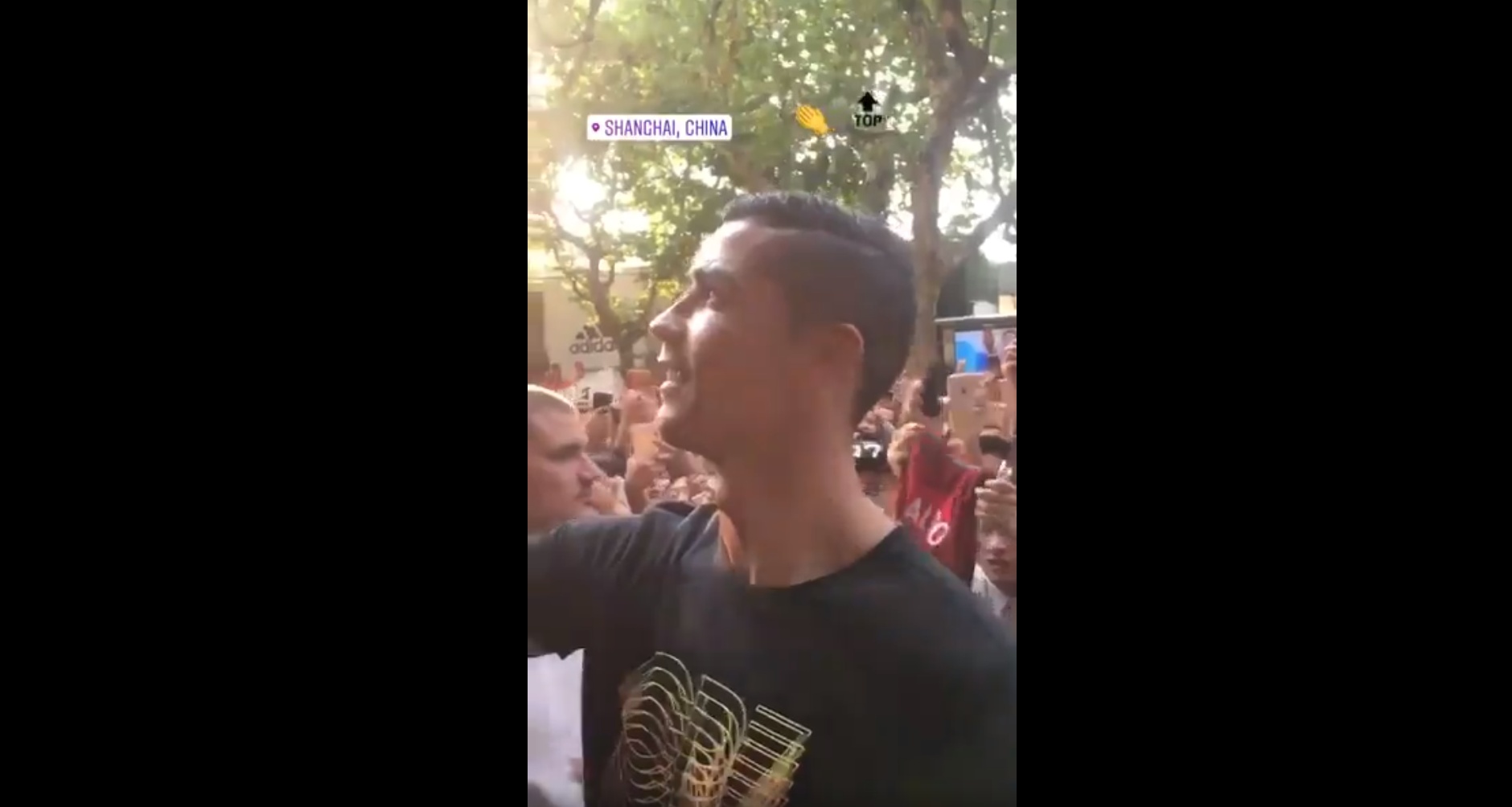 Las masas se agolpan en China por Cristiano Ronaldo