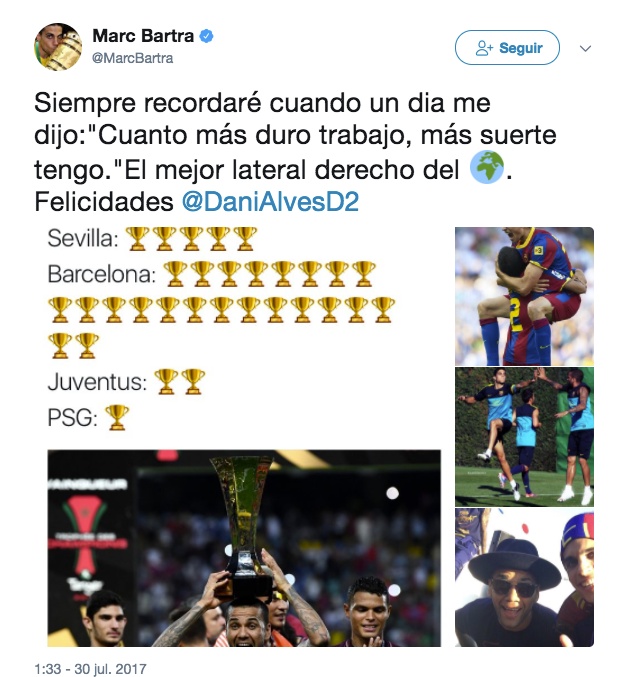 Alves a Neymar: