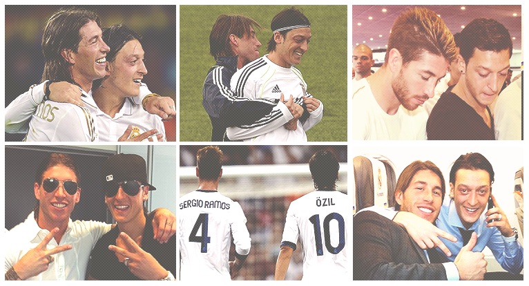 Sergio Ramos and Mesut Ozil