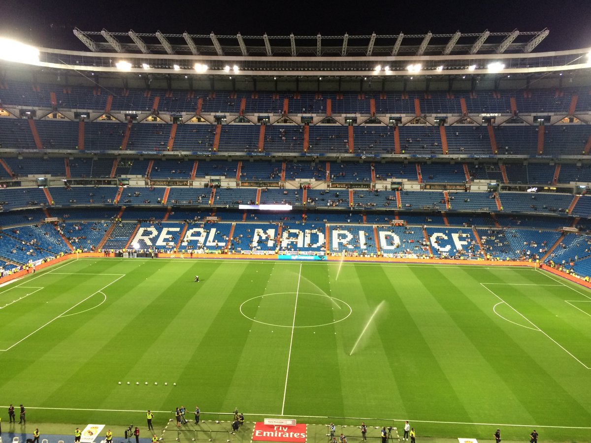 Así está el Bernabéu a media hora para el comienzo.