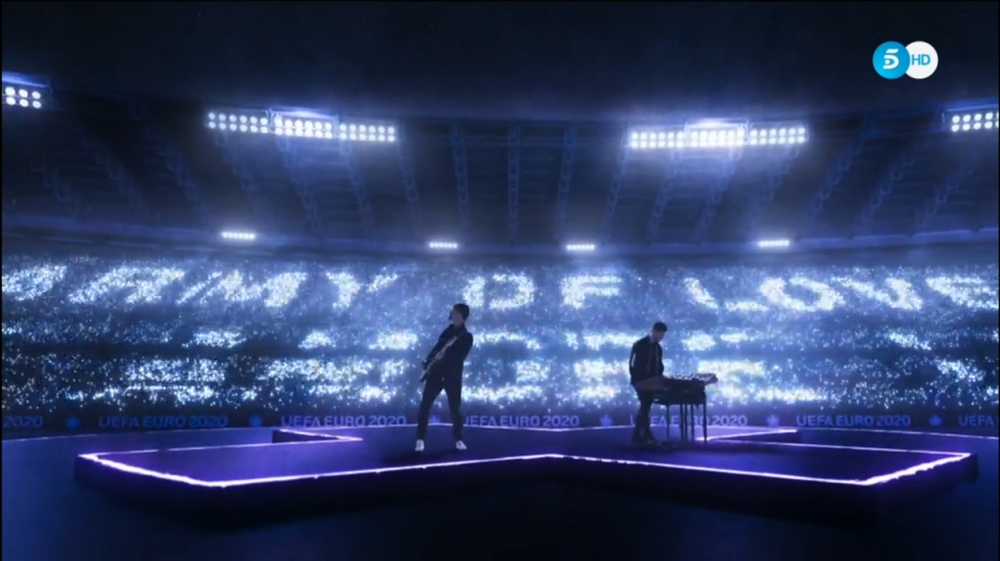 Así vivimos la ceremonia de la Eurocopa 2020. Captura/Telecinco