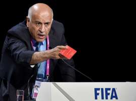 El presidente de la Federación Palestina de Fútbol, Yibril Rayub. AFP