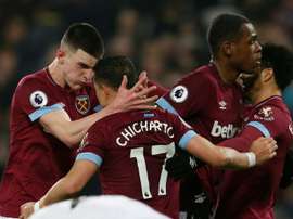 El West Ham se llevó los tres puntos. AFP