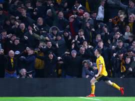 Diogo Jota explota en los Wolves. AFP