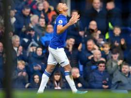 Richarlison scored in the opener in Everton's vital victory over Lampard's Chelsea. AFP
