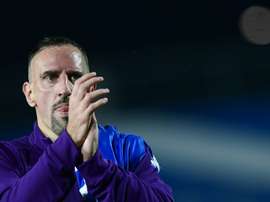 Ribéry negó que esté pensando en irse de la Fiore por el robo. AFP