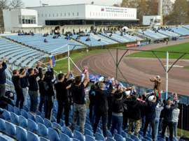 Alexandr Danishevski analizó el fútbol en Crimea. AFP