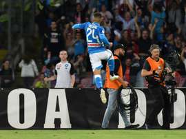 Insigne esalta il Napoli. AFP