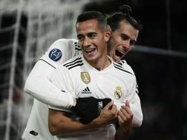 Lucas Vázquez tratará de frenar a Jordi Alba. AFP