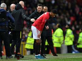 Rashford podría perder la Eurocopa. AFP