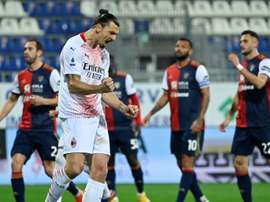 El Milan ya derrotó al Caglari antes que el Genoa. AFP