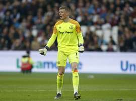Pickford no convence en el Everton. AFP