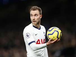 Eriksen travels with Spurs but left out of squad as Inter move nears. AFP