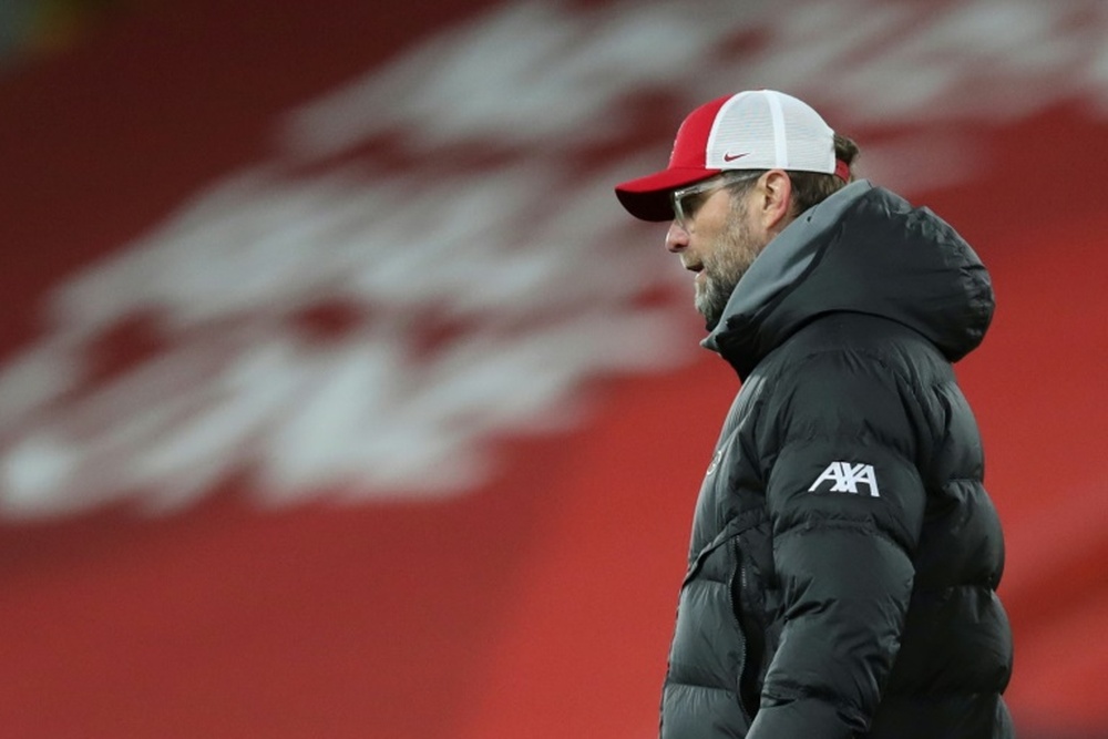 Klopp in conferenza stampa. AFP