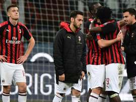 AC Milan will not be playing in the Europa League next season. AFP