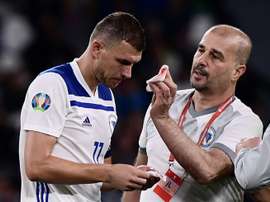 La Liga de Bosnia podría volver a finales de mayo. AFP