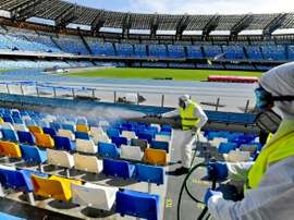La Serie A, en la cuerda floja por la crisis del COVID-19. AFP