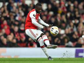Pépé fait le bilan de son début de saison. AFP