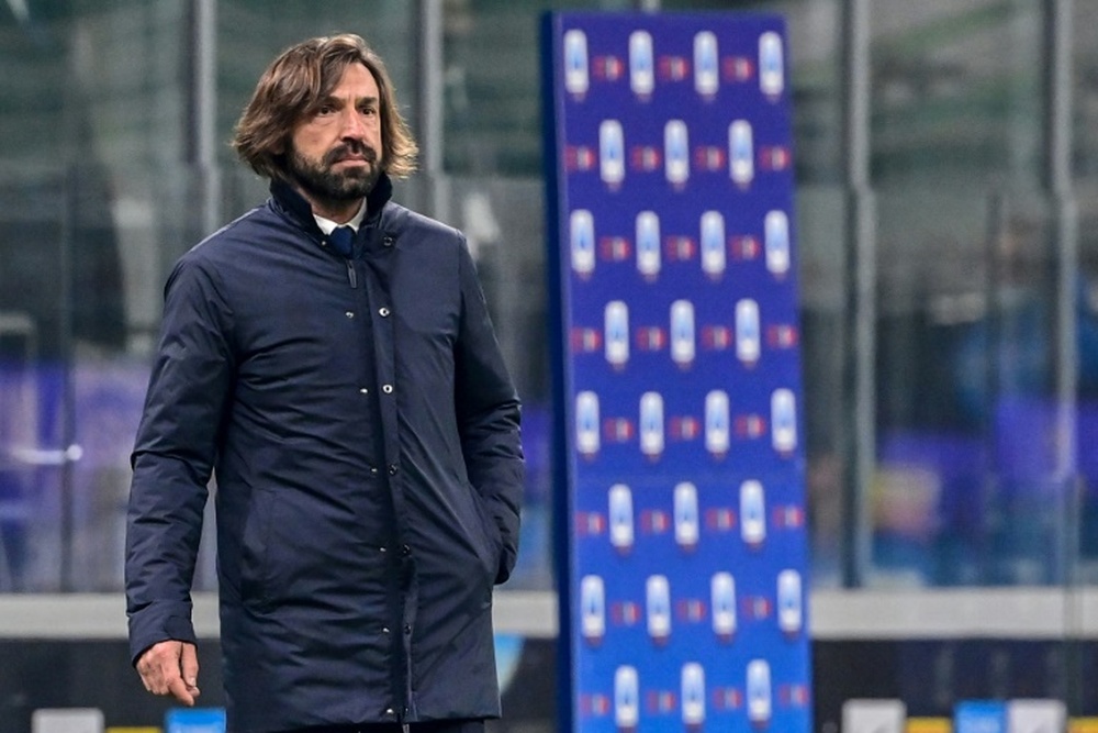 Pirlo parla in conferenza stampa. AFP