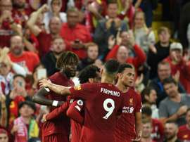 El Liverpool arrasó en Anfield. AFP