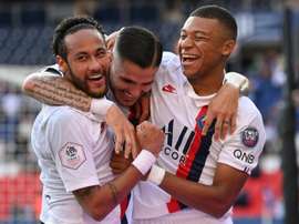 Neymar déjà en pleine forme. AFP