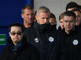 Schmeichel no pudo contener las lágrimas. AFP