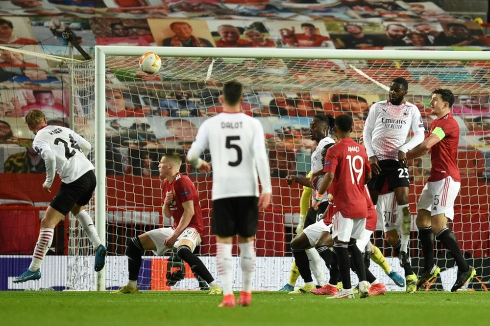 Goles 'maduritos' en la Europa League. AFP