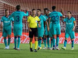 El Barça goleó al Mallorca 0-4. AFP
