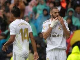 Benzema, con un doblete, fue el gran protagonista. AFP