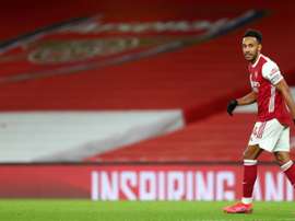 Aubameyang no podrá estar en el partido ante el Southampton. AFP