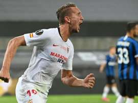 De Jong fue el héroe del Sevilla en la final de la Europa League. AFP