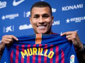 Jeison Murillo no tiene sitio en el Valencia. AFP