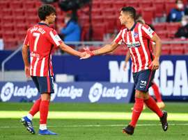 Le onze de l'Atlético face à Huesca, avec Súarez et Félix.