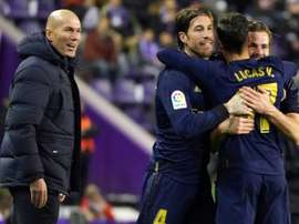 Zidane ya ha hecho historia al frente del Madrid. AFP