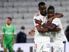 Tino Kadewere réalise ses rêves et offre le derby à Lyon. AFP