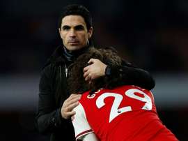 La pelea de Guendouzi con un compañero que acabó en castigo del Arsenal. AFP