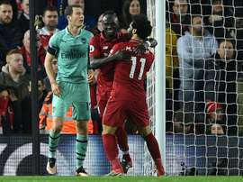 Mahrez, Mané y Salah optan al Balón de Oro de África. AFP