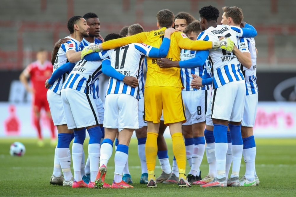Le Hertha Berlin prend une bouffée d'air frais. AFP