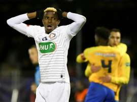 Victor Osimhen empieza a alejarse del Lille. AFP/Archivo