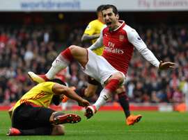Mkhitaryan podría salir del Arsenal. AFP