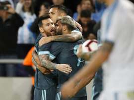 Messi rescued Argentina in their 2-2 draw with Uruguay. AFP