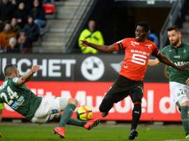 El Rennes ganó al Saint-Étienne. AFP