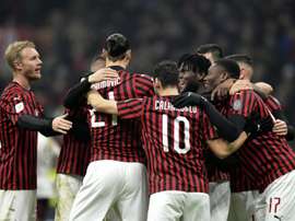 La fe del Milan. AFP