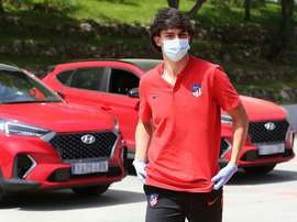 Joao Félix, lesionado con un esguince en la rodilla. AFP