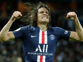Cavani, una de las mejores caras del PSG. AFP