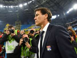 Rudi Garcia, ejemplar: defendió a Depay tras el incidente y se acordó de Sylvinho. AFP