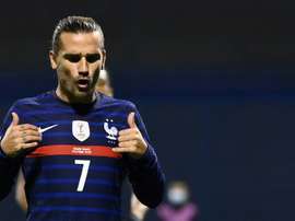 Griezmann, pendiente del PCR. AFP