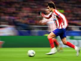 Joao Félix, contento por la clasificación del Atlético. AFP